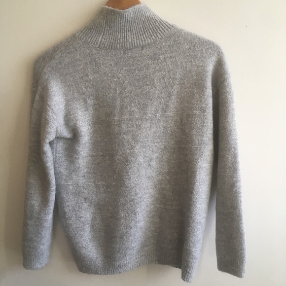 Style & co Ribbed Turtleneck Sweater in Light Gray with Silvery Tones - Picture 3 of 5